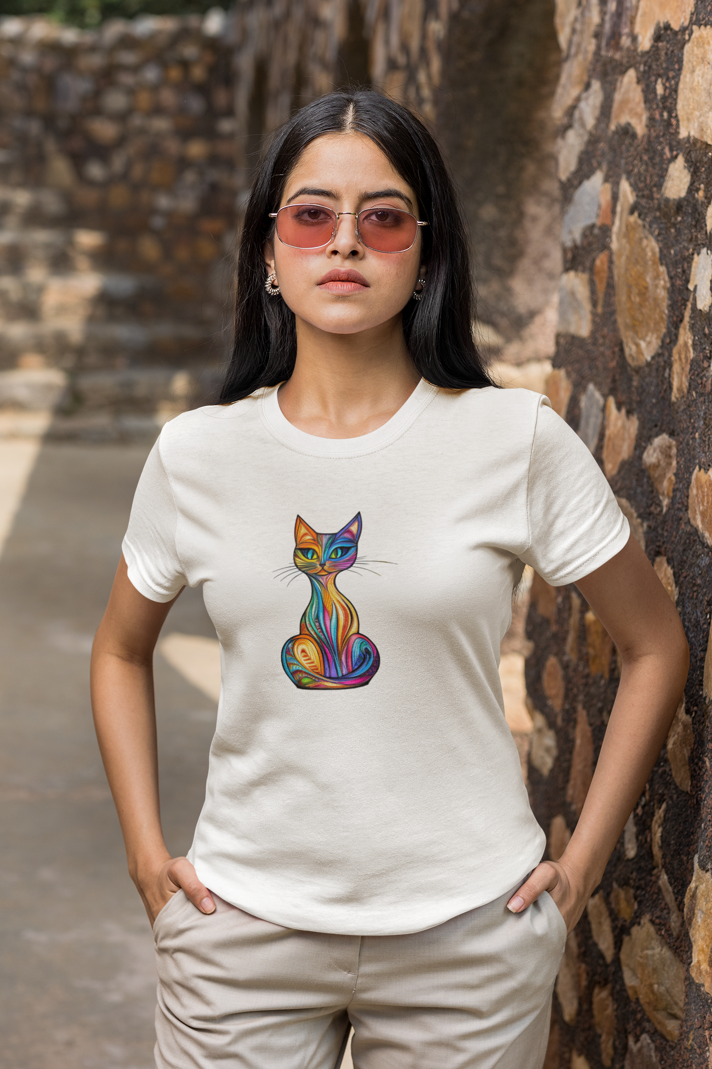 VITRALCAT - Classic Womens Crewneck T-shirt