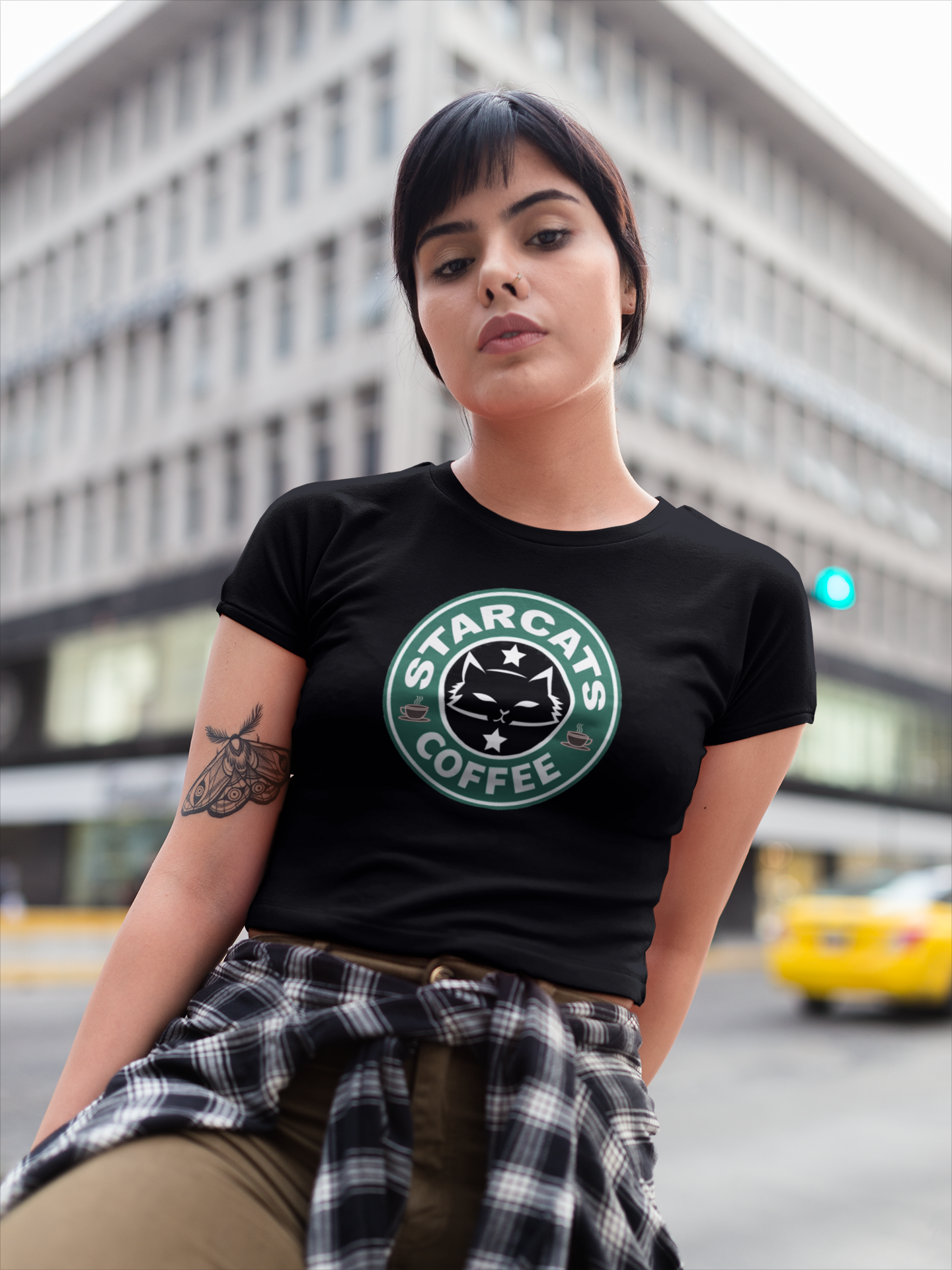 STARCAT COFFEE - Premium Unisex Crewneck T-shirt