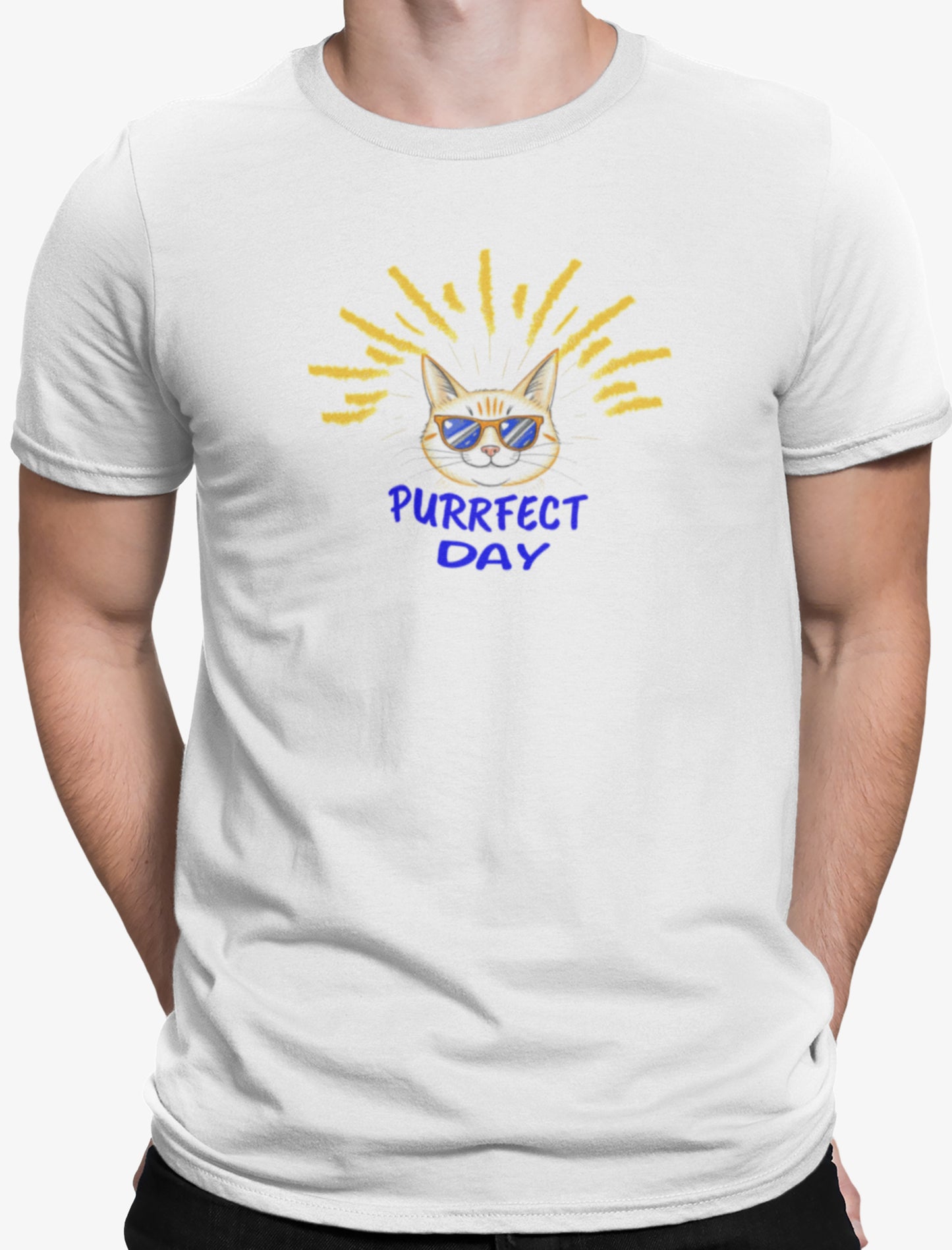 PURRFECT DAY - Premium Unisex Crewneck T-shirt