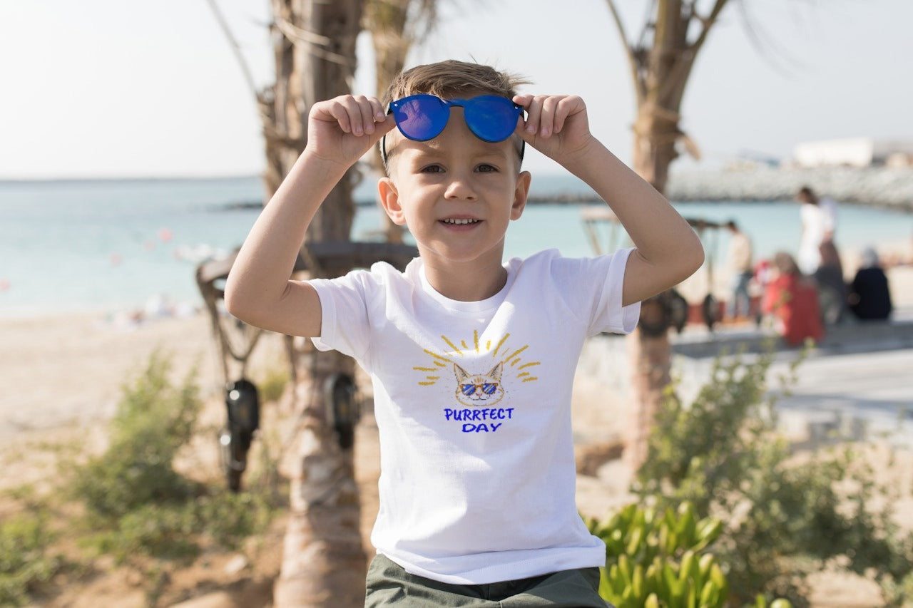 PURRFECT DAY - Classic Kids Crewneck T-shirt