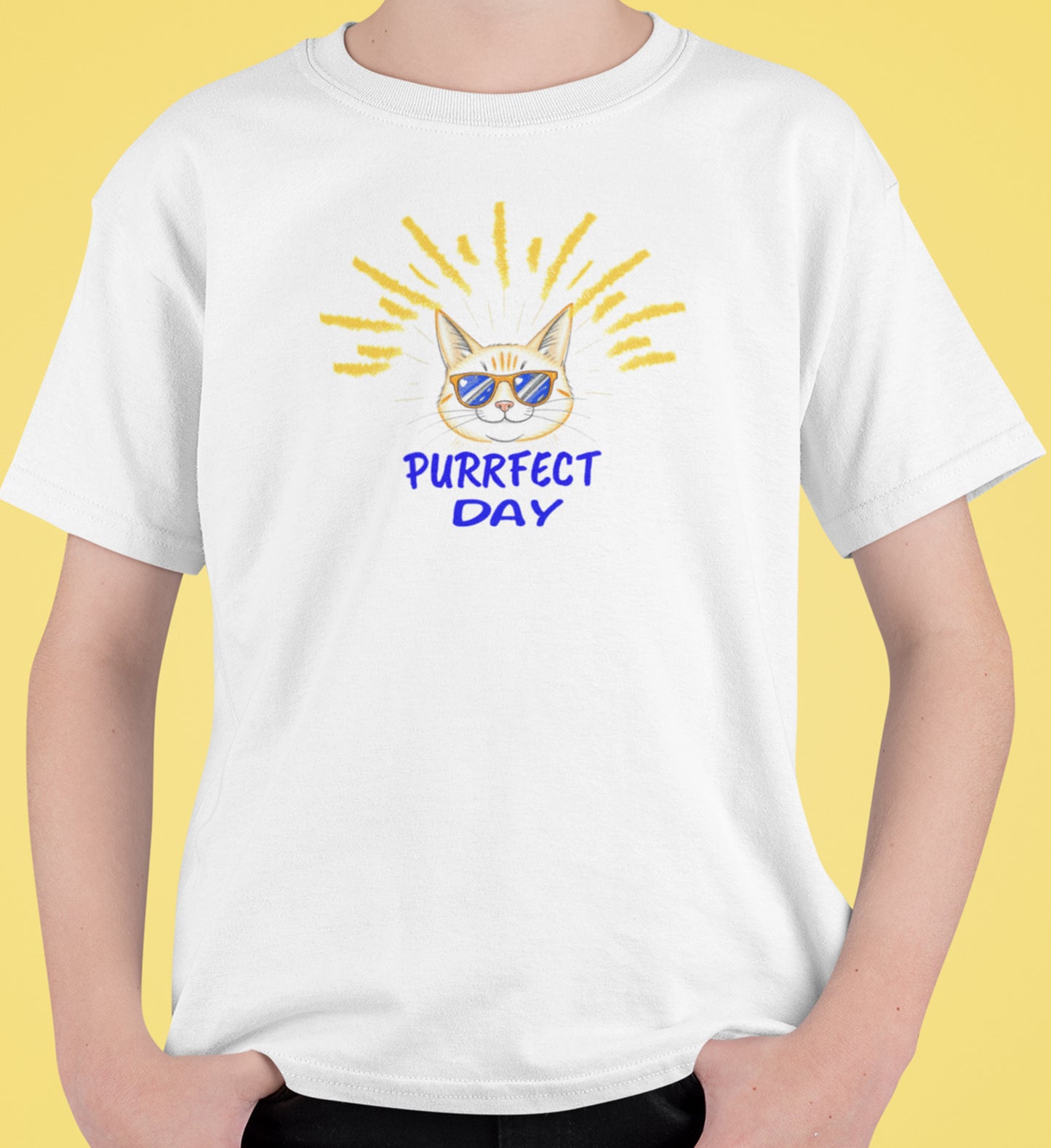 PURRFECT DAY - Classic Kids Crewneck T-shirt