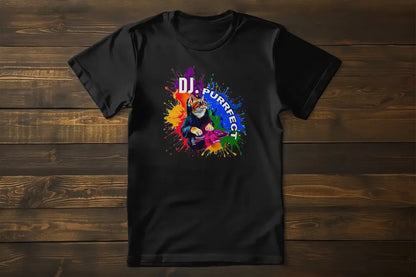 Beat Maker Cat T-Shirt – unisex premium shirt with vibrant orange cat DJ design, celebrating music, diversity, and self-expression.