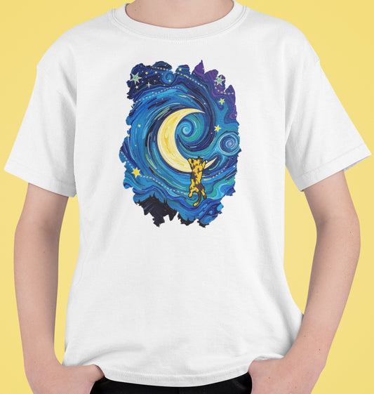 THE STARRY MEOWNIGHT - Classic Kids Crewneck T-shirt
