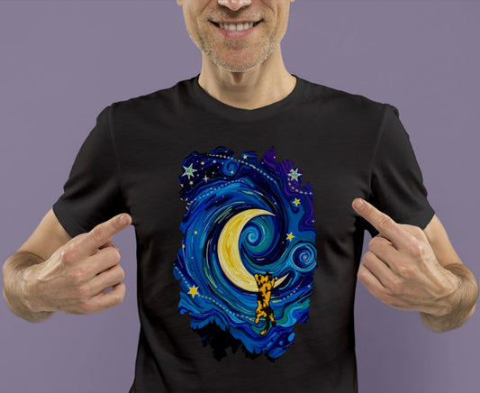 THE STARRY MEOWNIGHT - Premium Unisex Crewneck T-shirt