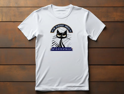 Don’t Ask Me Cat T-Shirt – funny sarcastic grumpy cat design, premium unisex graphic tee.