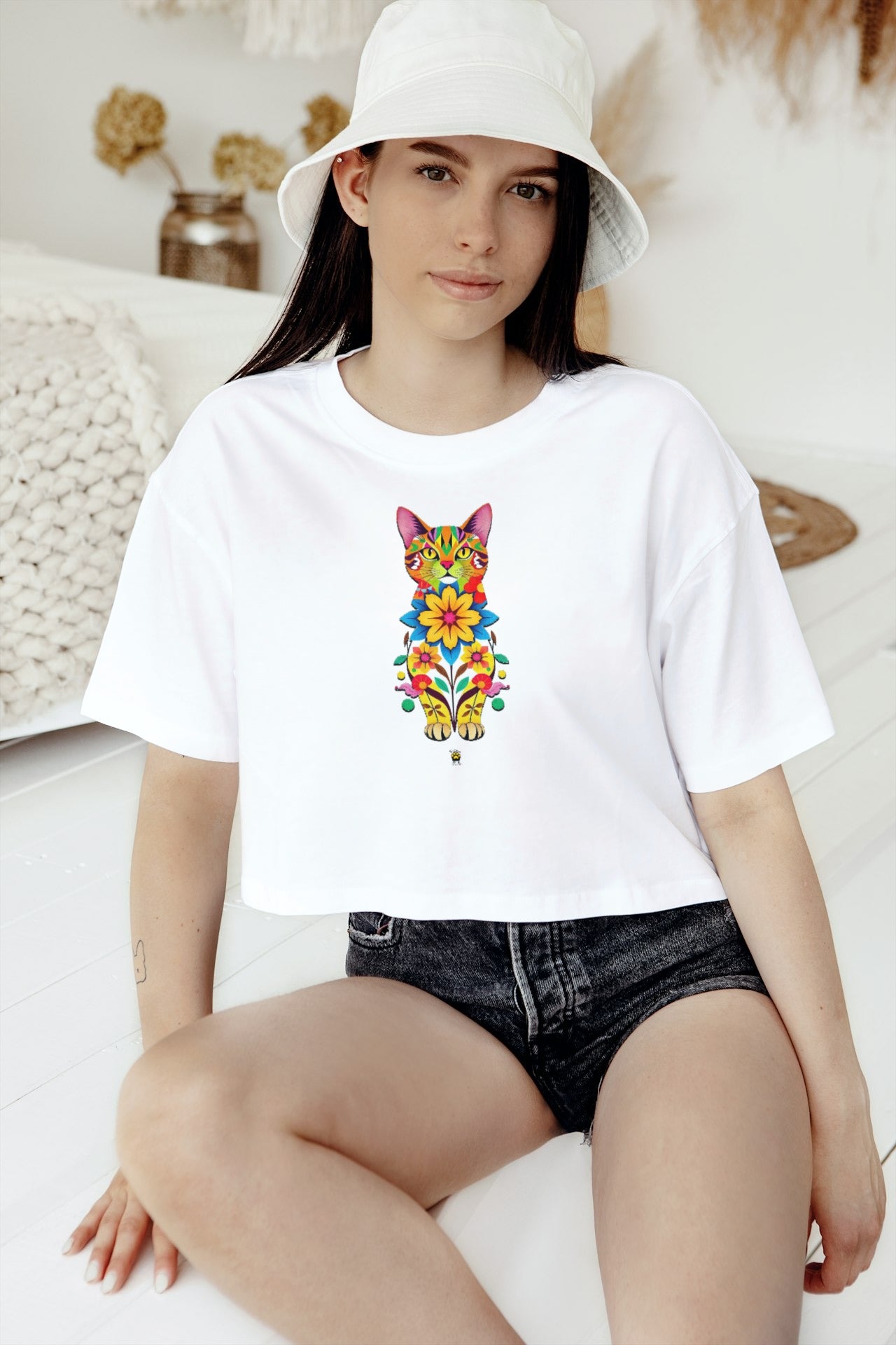 CATFLORA - Classic Women Crewneck T-shirt