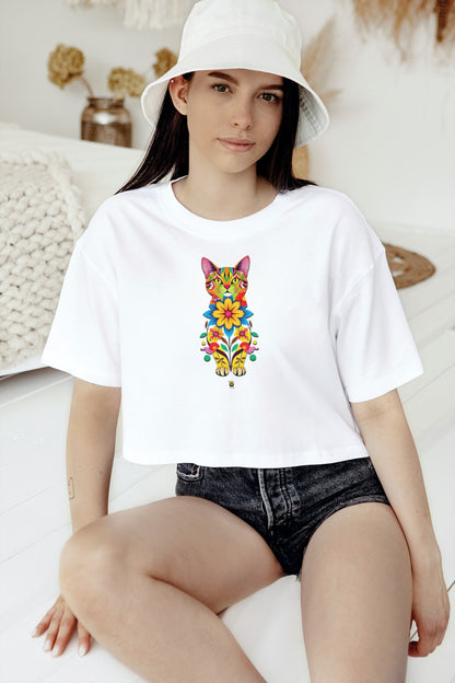 CATFLORA - Classic Women Crewneck T-shirt