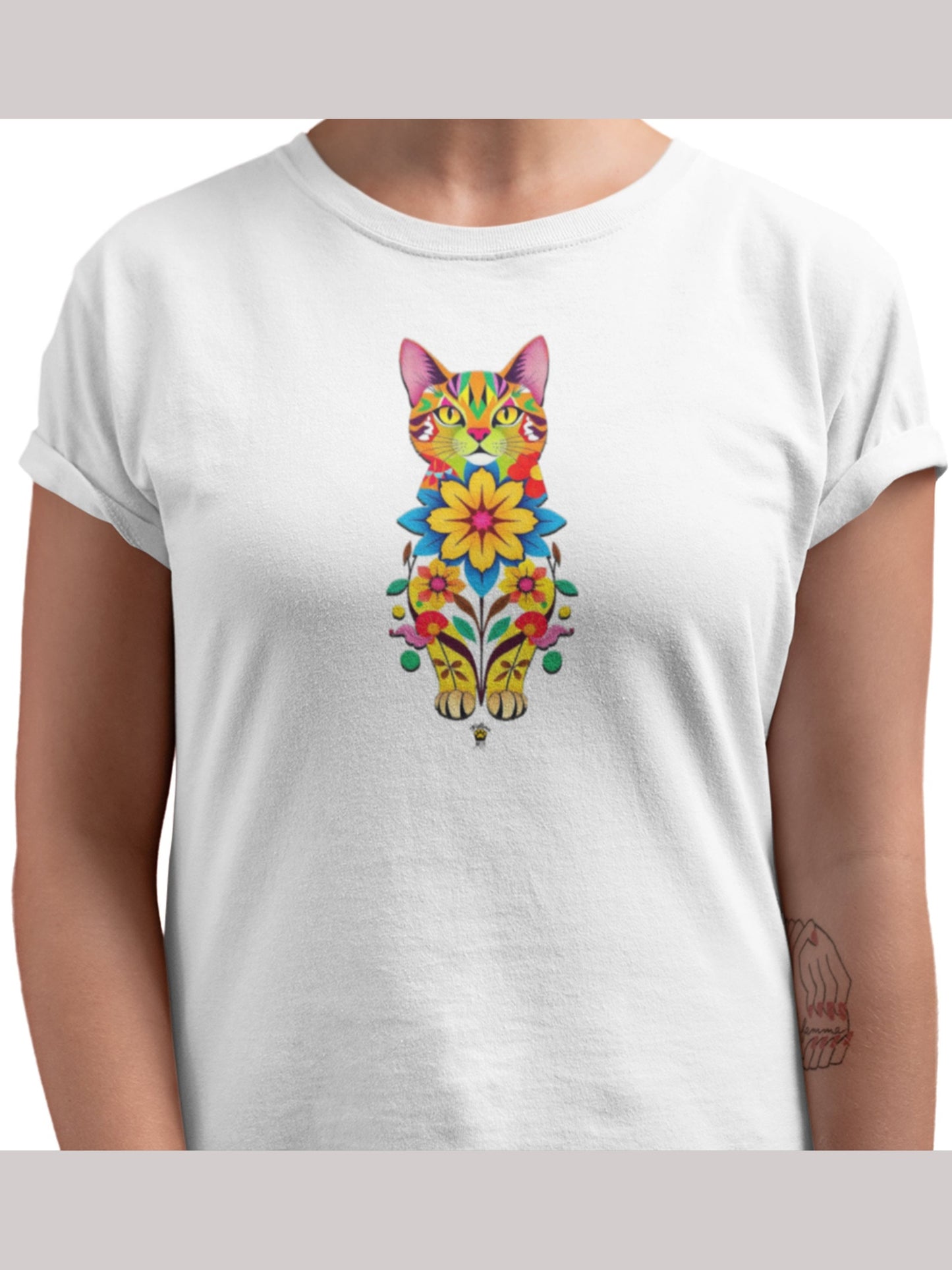 CATFLORA - Classic Womens Crewneck T-shirt