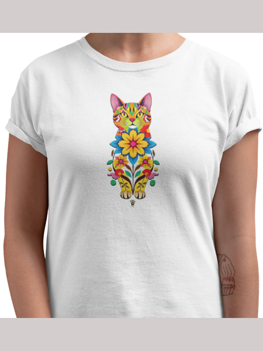 CATFLORA - Classic Womens Crewneck T-shirt