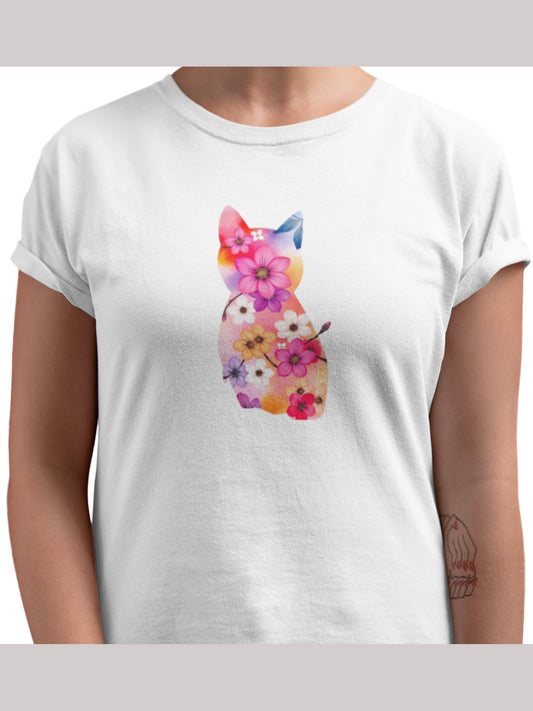 SAKURA CAT - Classic Women's Crewneck T-shirt