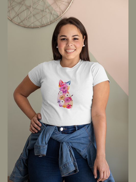 SAKURA CAT - Classic Women's Crewneck T-shirt