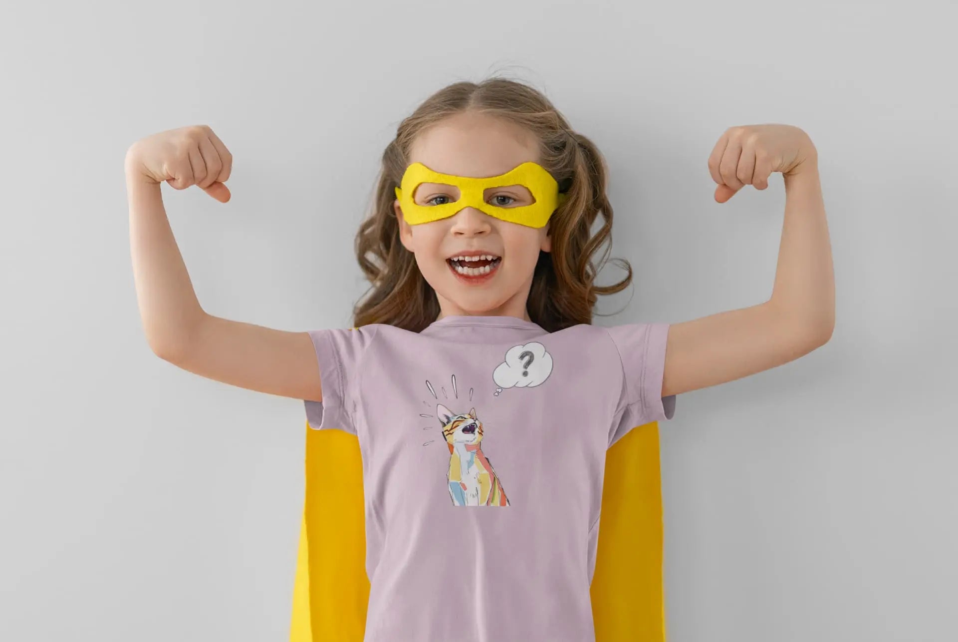 Casual outfit with What? Funny Cat T-Shirt – sarcastic minimalist cat humor design for feline lovers.