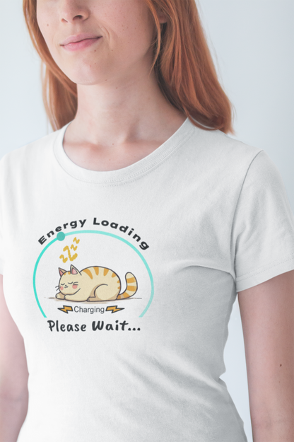 CHARGER CAT - Premium Unisex Crewneck T-shirt