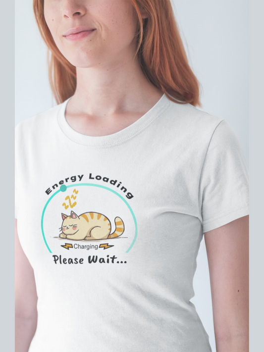 CHARGER CAT - Premium Unisex Crewneck T-shirt