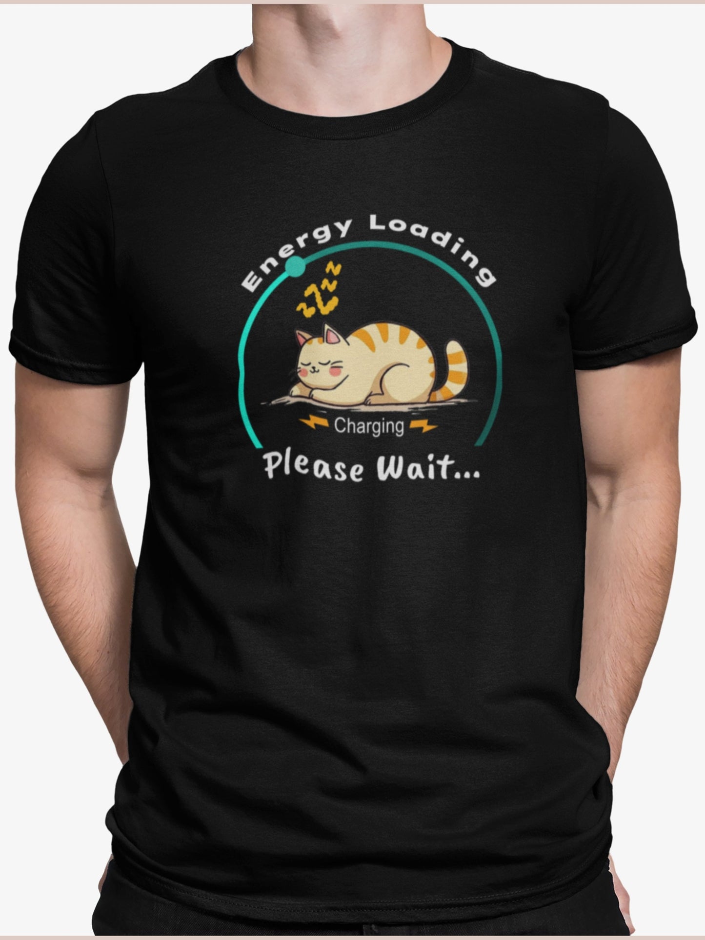 CHARGER CAT - Organic Unisex Crewneck T-shirt