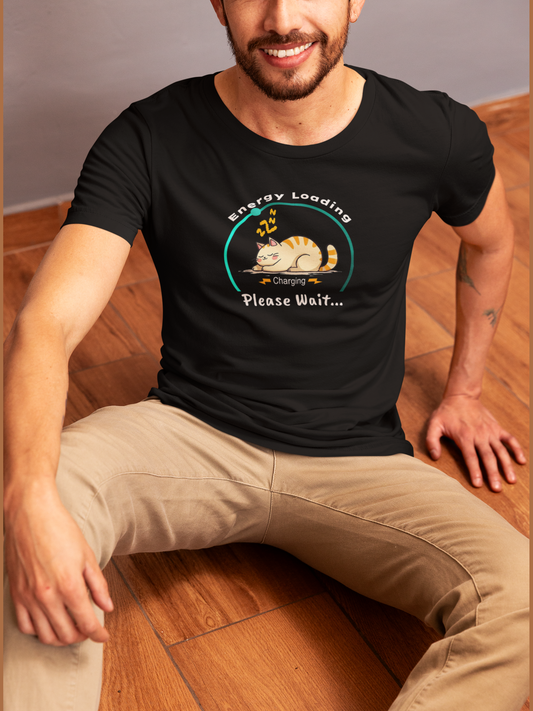 CHARGER CAT - Organic Unisex Crewneck T-shirt