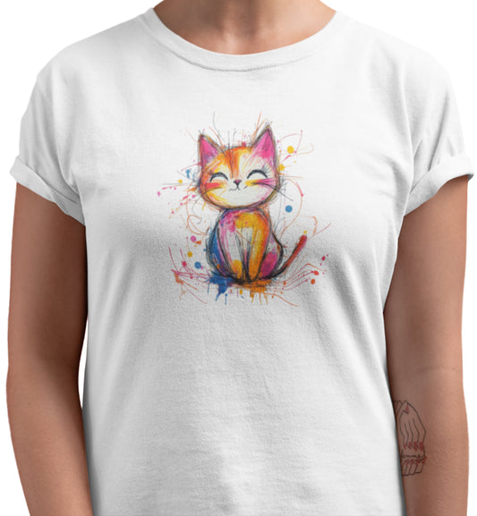 HAPPY COLORS - Classic Womens Crewneck T-shirt