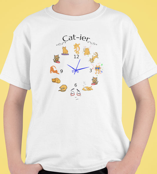 CAT-IER - Classic Kids Crewneck T-shirt