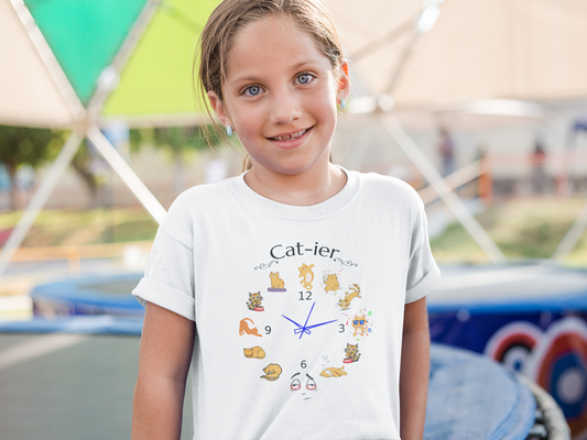 CAT-IER - Classic Kids Crewneck T-shirt