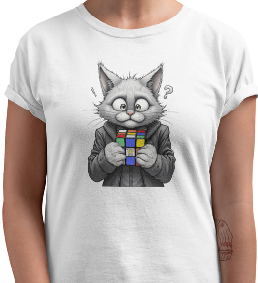 CUBECAT - Premium Unisex Crewneck T-shirt