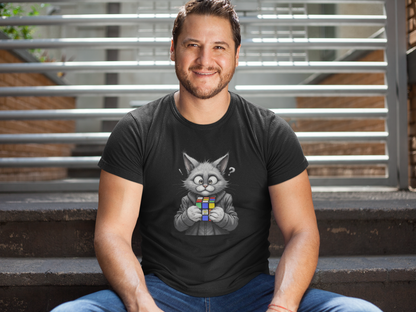 CUBECAT - Premium Unisex Crewneck T-shirt
