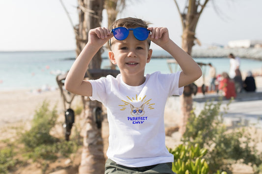 PURRFECT DAY - Classic Kids Crewneck T-shirt